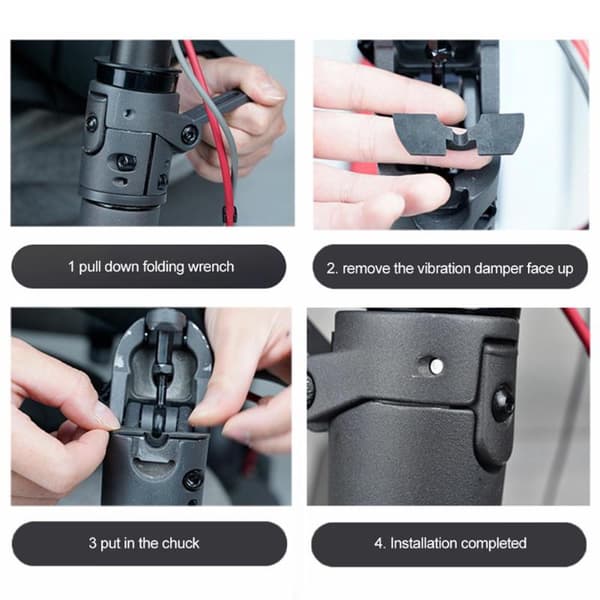 M365 Scooter Støddæmper Silikone Vibrationsdæmper 3 stk. Elscooter Dele Red