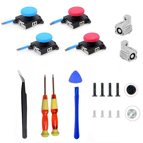Joycon Joystick Udskiftning til Switch NS / Switch Lite / Switch OLED Venstre Højre Controller Reparationsdele 3D Analog Thumb Stick B
