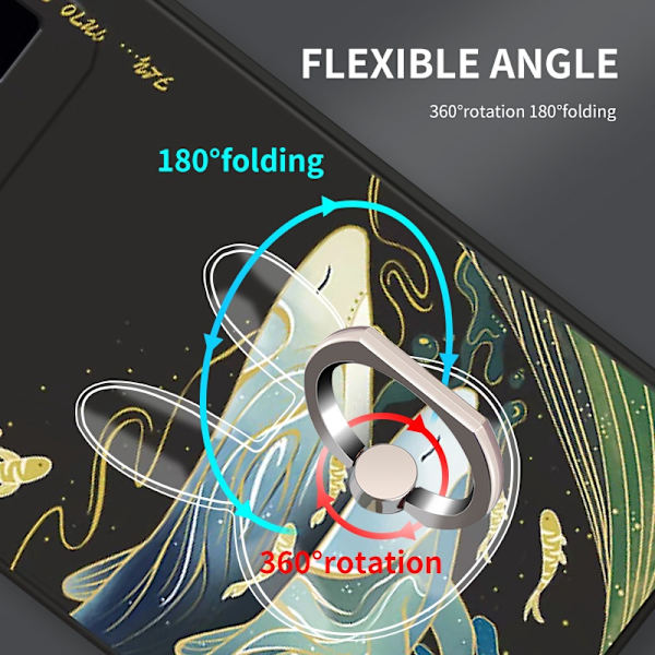 Transparent Fingerring Mobilholder Stativ til iPhone X Samsung Smartphone Bilmontering Bear