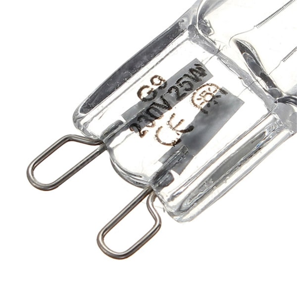 10-Pack G9 Halogenlampor  220-240V 25W 40W 60W Varmvit Ljus Optimal Belysning 25W