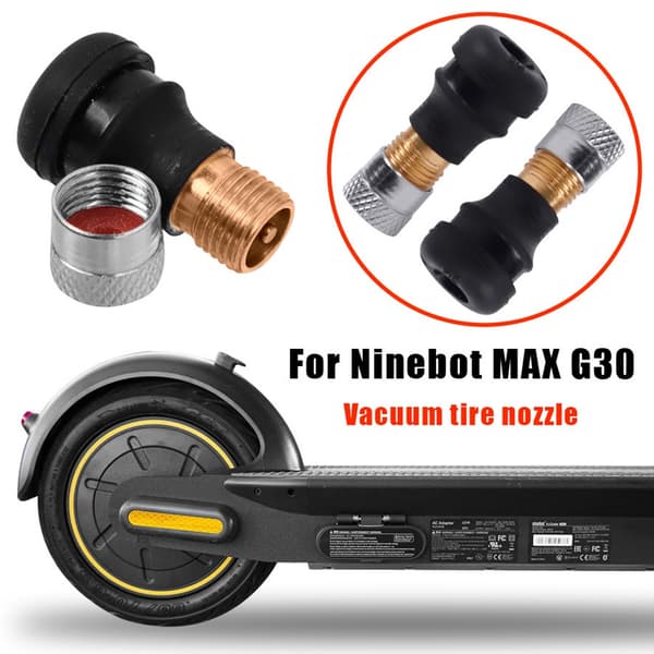 Vakuum slangeløs luftventil til Ninebot Max G30 Segway elektrisk scooterdæk