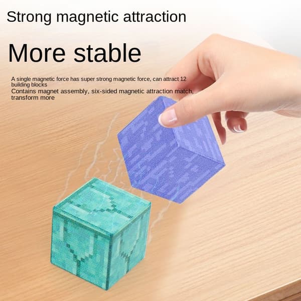 Magnetiska byggklossar för barn - sensoriska konstruktionsleksaker för småbarn, perfekt julklapp Randomly 60