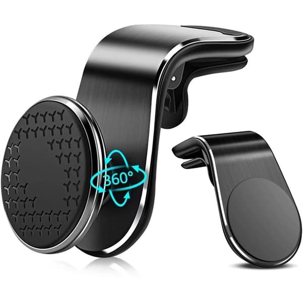 Magnetisk bilholder med luftventil, rotationsmontering til Xiaomi Redmi Huawei Samsung GPS Black