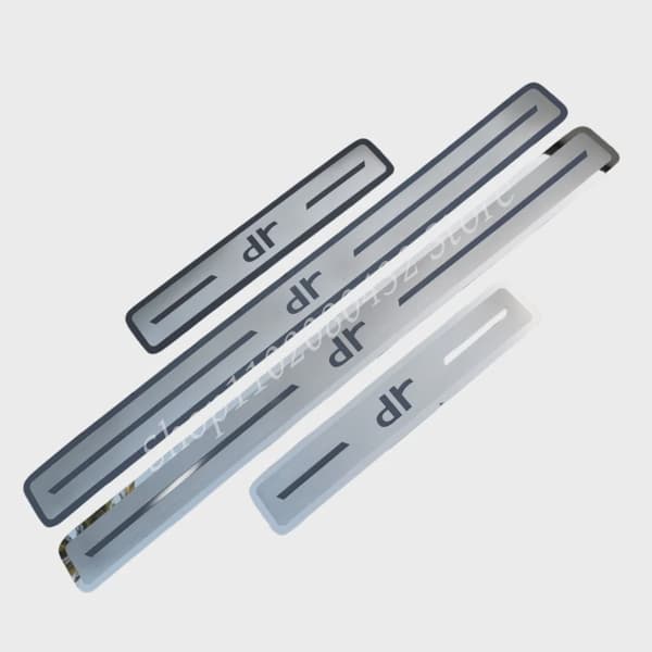 Til Chery DR 4.0 DR 5.0 DR 6.0 2020-2024 Tilbehør Rustfrit Stål Auto Dørtrin Slidplade Anti-Spark Pedal Beskyttelse Silver