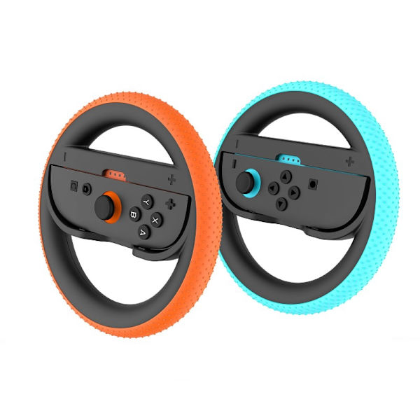 2 stk. rat til Switch 2 Joy-Con Controller Switch2 Joy-Con 2 Racing Wheel Hand Grip til Mario Kart World 8 Deluxe 2pcs