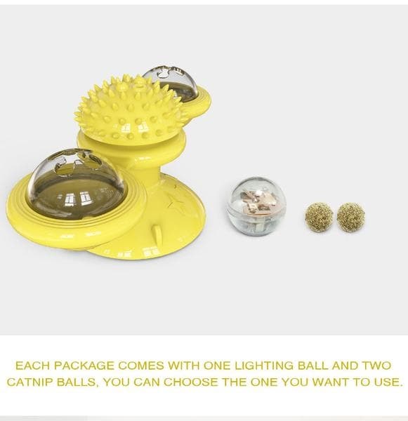 Windmill Toys for cats Puzzle spinning turntable toy