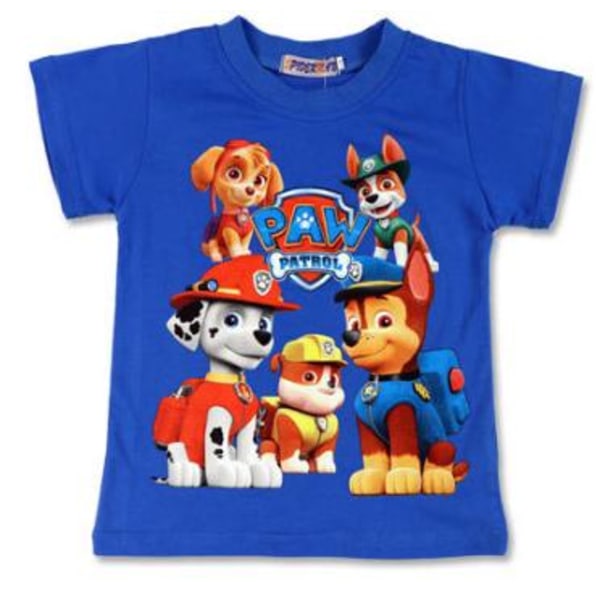 Barn T SHIRT PAW PATROL  3 Färger 2 Storlekar Red Red 120