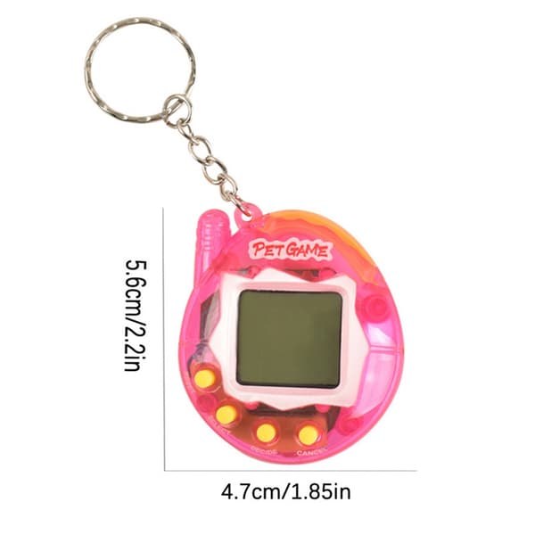 Mini Handheld Virtual Rabbit Pet Keychain Toy - Perfekt för Halloween-, jul- och påskpresenter Blue