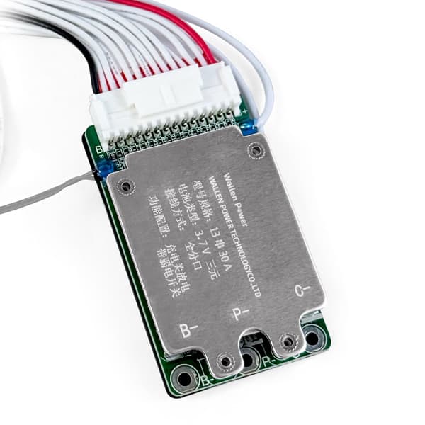 13S 48V litiumbatteri BMS 30A/40A/50A til højtydende elcykel- og løbehjulspakker 13S 30A BMS