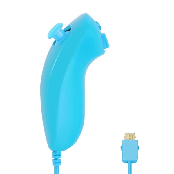 Kontroller för Nintendo Wii 2 i 1 vänster höger kontroll valfri Motion Plus-sats spelfjärrkontroll joystick trådlös gamepad left blue Without Motionplus
