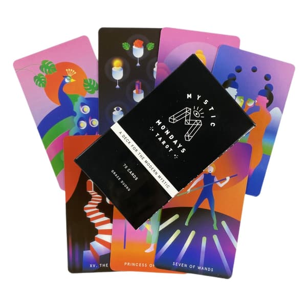 Prism Stay Magic Tarotkort Divination Deck Engelske versioner Edition Oracle Board Spille INK-bordspil til fest TT202