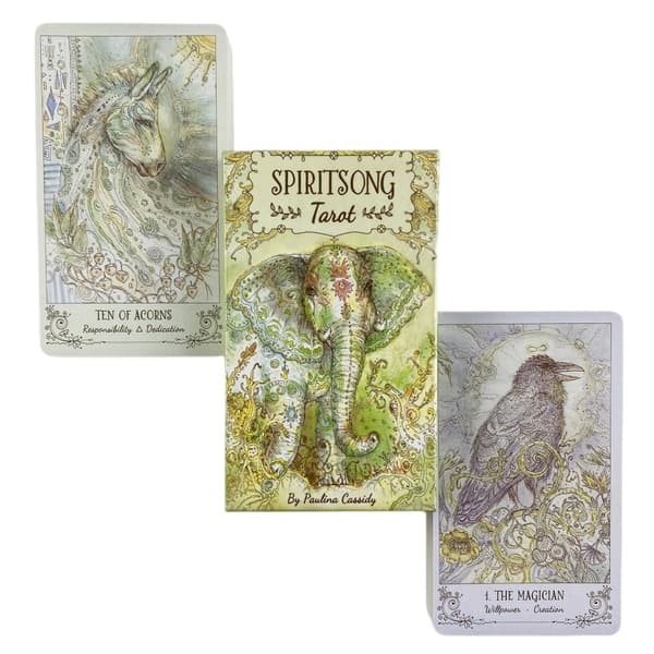 Spiritsong Tarot Cards Divination Deck Engelske versioner Edition Oracle Board Spille bordspil til fest TT11