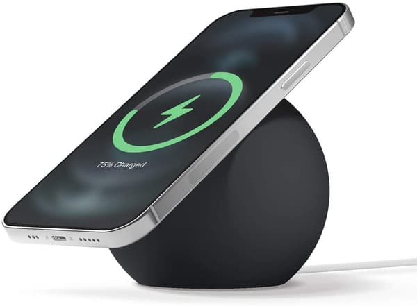 Magnetisk silikone bordkugleholder til Apple MagSafe iPhone 16 15 14 trådløs opladerdock Gray