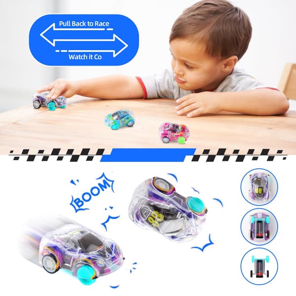 5-50 dele mini pull-back bilsæt, pull-back racerbiler til børn og småbørn, løs vægt legetøj festgaver skattekiste, klasseværelse 10pcs random