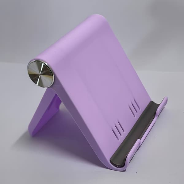 Bærbar, foldbar telefonholder i ABS-materiale til smartphones og tablets PURPLE