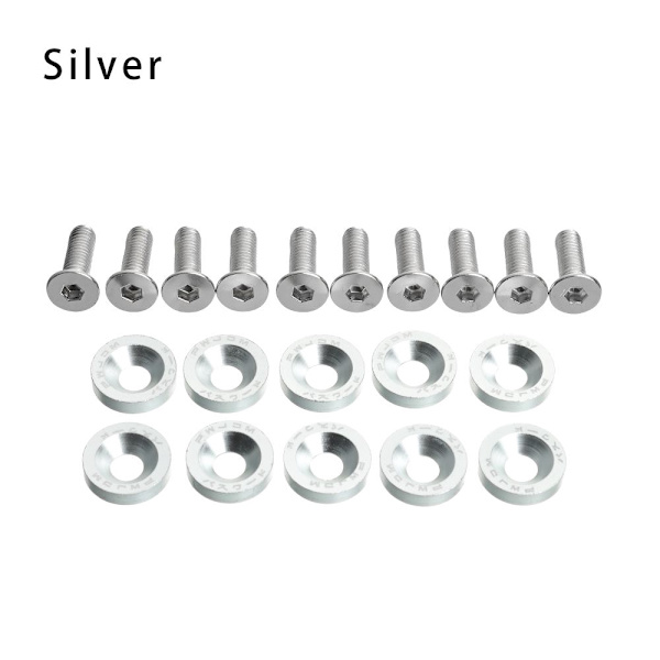 10 stk. styrbefæstelsesskruer og skiver til Dualtron 1 2 3 Thunder Eagle Ultra Zero 9 Silver