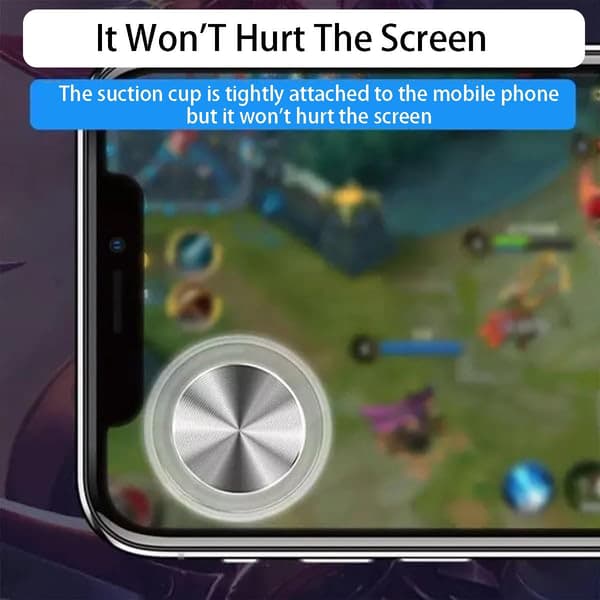 Smartphone-kontroll Joystick Spelkontroll Pekskärm Joypad för iPad iPhone Android Surfplatta Smidig Spelkontroll Blue Bundle 2PCS