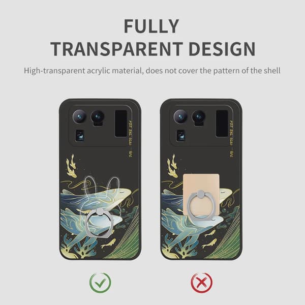 Universell magnetisk fingerringhållare för telefon, stativ för iPhone 13 Max 8, transparent Oval