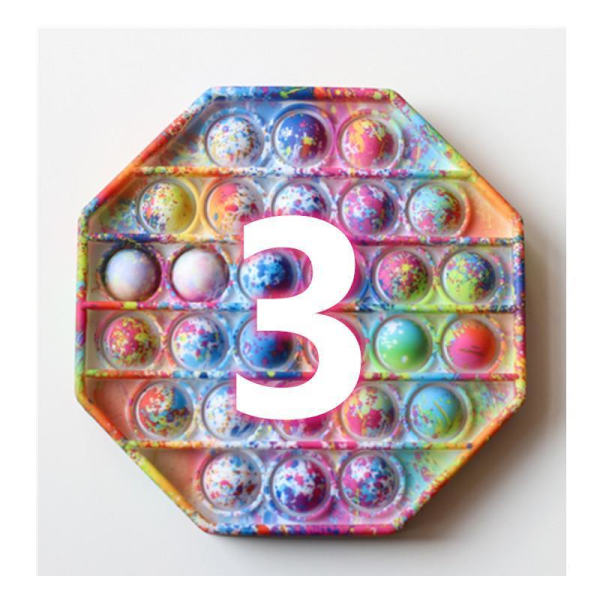 Speciell kamouflage Popit Fidget Pop It - CE Godkänd 3st färger Model 1