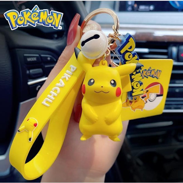 Pokémon Pikachu Bulbasaur Squirtle Charmander Nyckelring Figurer