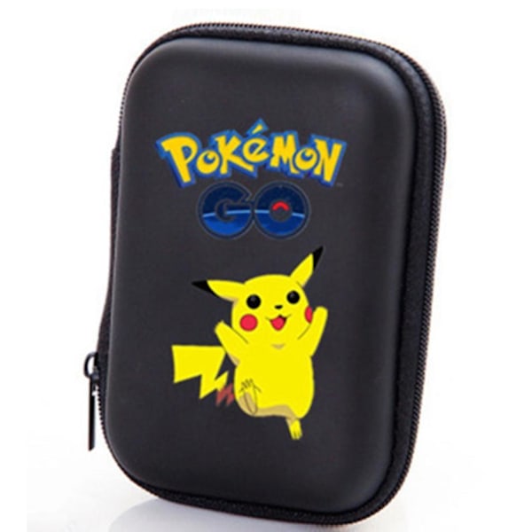 Pokemon Pikachu Spelkortshållare Album Hard Case Förvaringsbox Svart