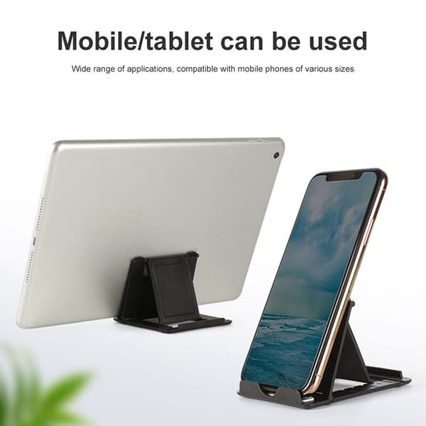 Mini justerbart bärbart universellt hopfällbart plaststativ för telefon och surfplatta för iPad iPhone Samsung Xiaomi Yellow