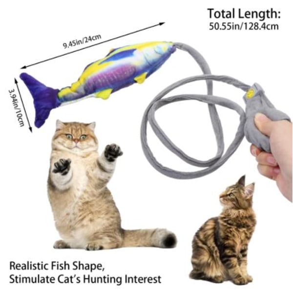kissan lelut Manuaalinen turvatyyny Twisting Fish Simulation Fis
