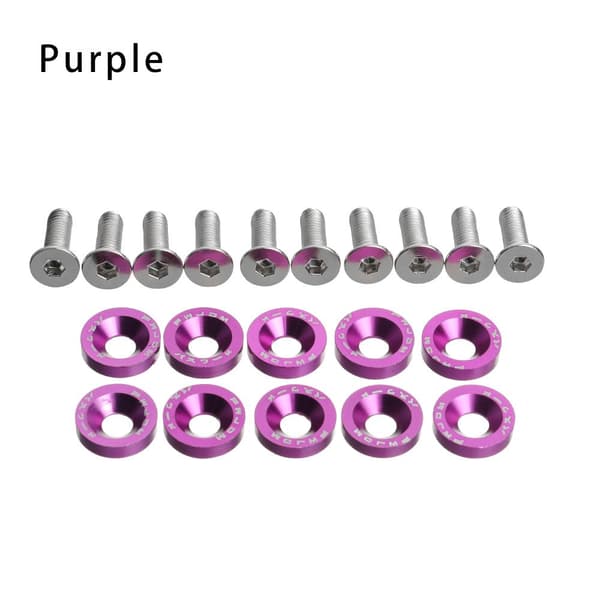 10 stk. styrbefæstelsesskruer og skiver til Dualtron 1 2 3 Thunder Eagle Ultra Zero 9 Purple