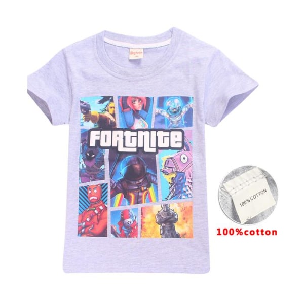 Fortnite T-Shirt for Kids 140-160 Grey 140 (Modell 8391)