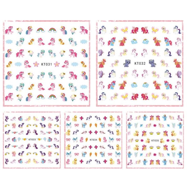 Disney Nail Stickers 170pcs Nail stickers 5pcs Model My little Pony Movie