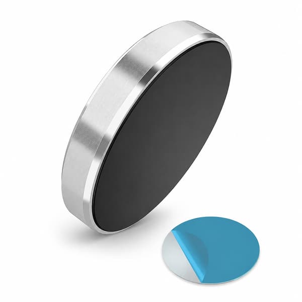 Magnetisk Biltelefonholder Dashboardmonteringsstativ til iPhone 13 12 Samsung Redmi Xiaomi Silver