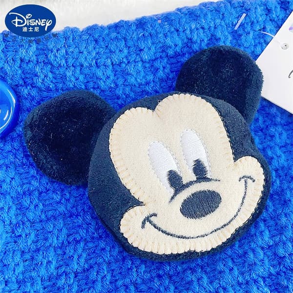 Disney Mickey & Sofia Vinterhue og -tørklædesæt til børn - Ørebeskyttelse til drenge & pigemode navy blue