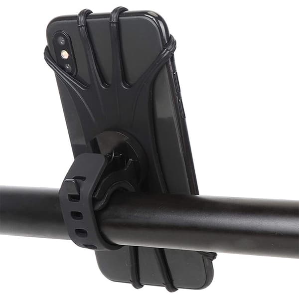 Universell stötsäker silikonhållare för sparkcykel, MTB, DVR och GPS-monteringsfäste Black