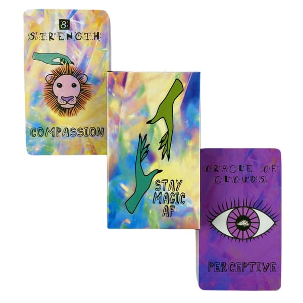 Prism Stay Magic Tarotkort Divination Deck Engelske versioner Edition Oracle Board Spille INK-bordspil til fest TT202