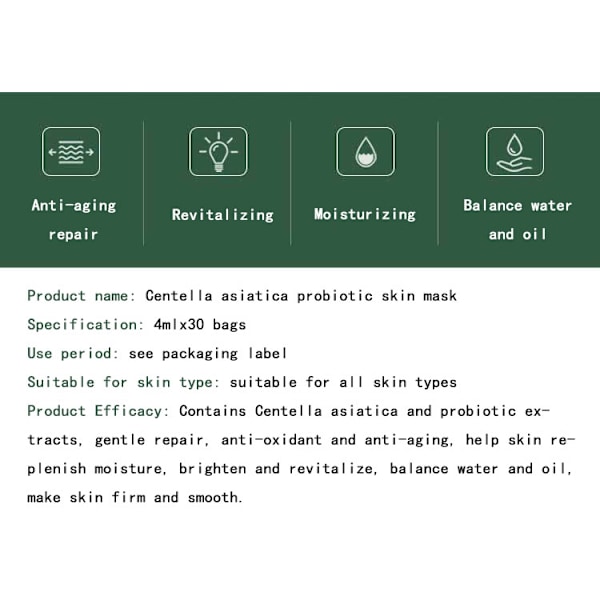 30 stk Collagen Real Deep Mask – Collagen Sheet Face Overnight Mask