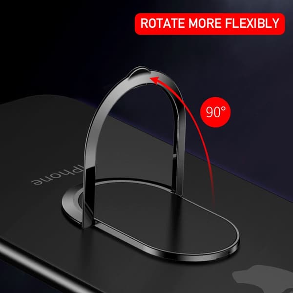 Universal Magnetisk Fingerring Telefonholder Stativ Bilmontering til iPhone Smartphone Red