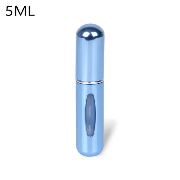 Mini påfyllningsbar parfymsprayflaska 5ml/8ml Resestorlek 5ml-Matte Silver
