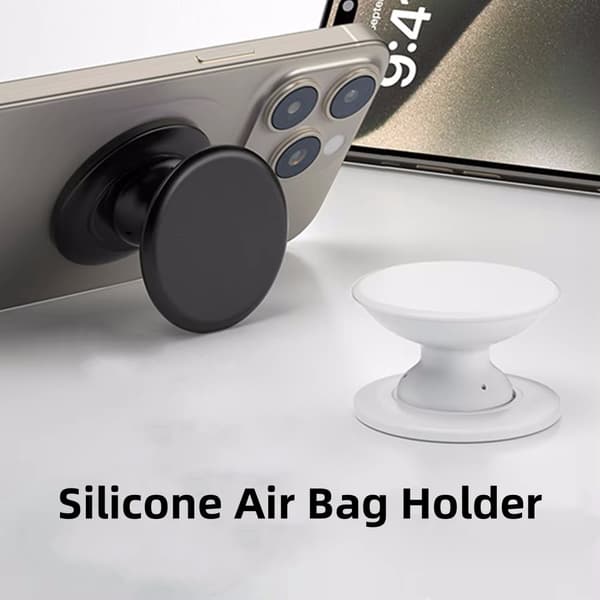 Magnetisk foldbar telefonholder til MagSafe iPhone Samsung Ring udvidelig stikkontakt blue
