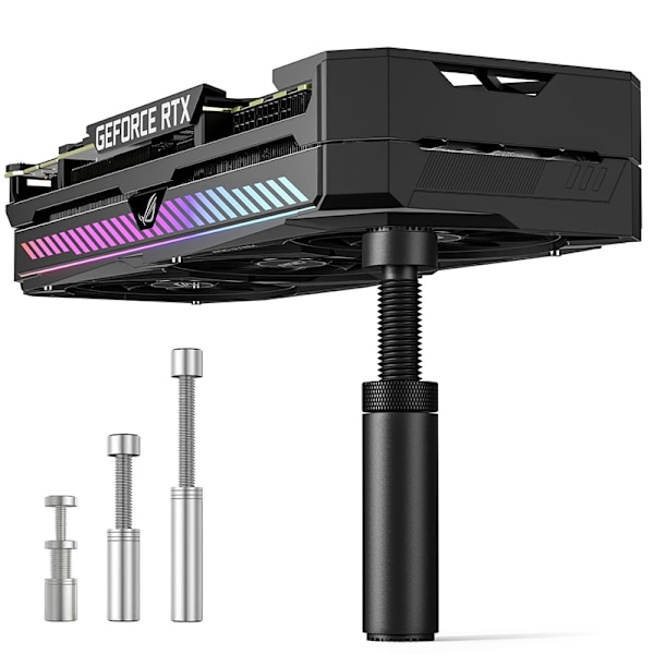 Magnetisk GPU-støttebeslag Grafikkortholder til stationær pc-tilbehør Black M