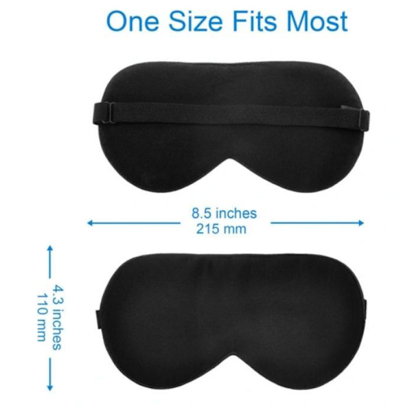 DRØMMASK ØJENMASK 100% SILKE SORT