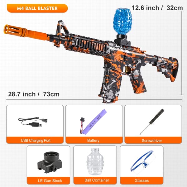M416 Electric Blaster -leluasesarja ulkoleikkiin – erittäin tarkka ammunta Blue