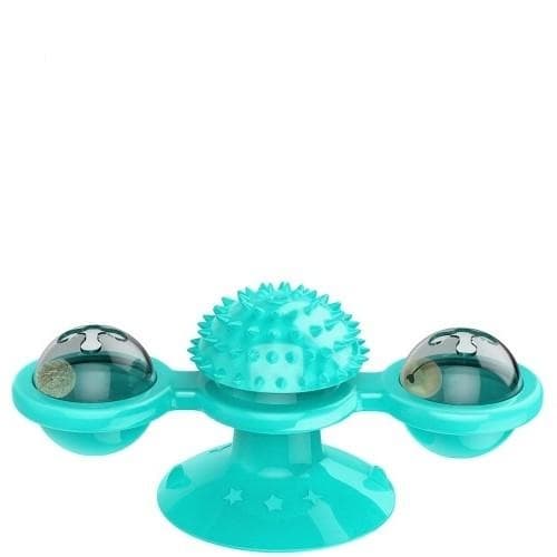 Windmill Toys for cats Puzzle spinning turntable toy