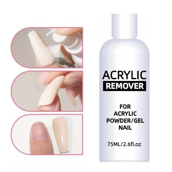 75 ml akrylfjerner til fjernelse af neglelak og gel 2 pieces