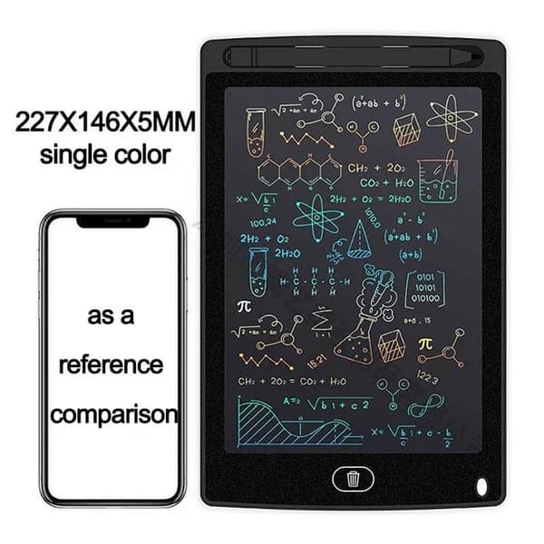 4,4 x 8,5 tuuman LCD-kirjoitustabletti lapsille – taikapiirustustaulu, graffitipiirroslehtiö, lahjalelu single color 4