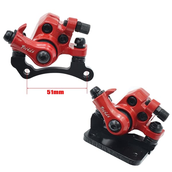 KuGoo M4/M4 Pro El-løbehjul Iron Skivebremsekaliber For- og baghjulstilbehør Red bracket