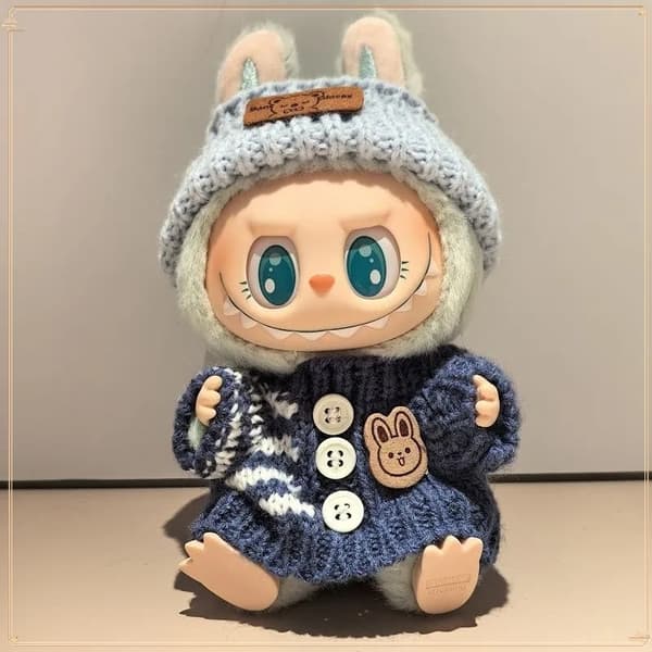 17 cm s Doll Hættetrøjetøj - Farverigt tilbehør til Monster s Blind Box Dolls random 1 Pcs model 31