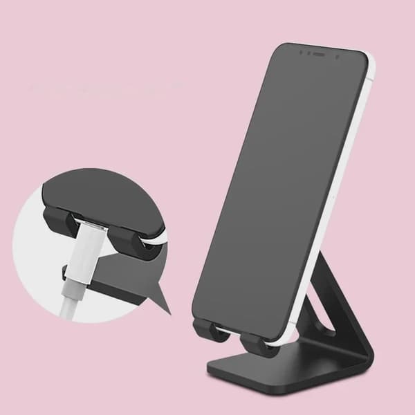 Universal Trekantet Telefonholder Stativ til iPhone 15 Pro Max Huawei Xiaomi Mobiltelefon Tablet Pink