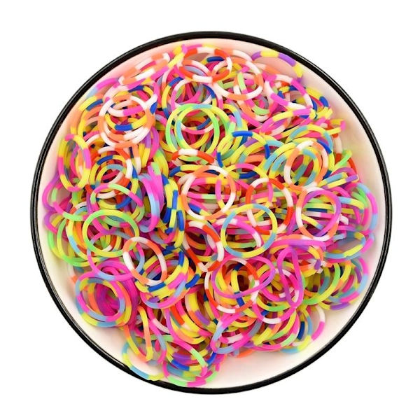Rainbow Loom gummiband för barn - DIY Craft Armband Kit, perfekt julklapp 600 pcs model 2