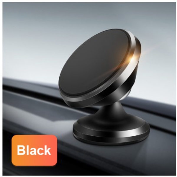 Universel magnetisk bilholder til iPhone Samsung mobil GPS-stativ Silver