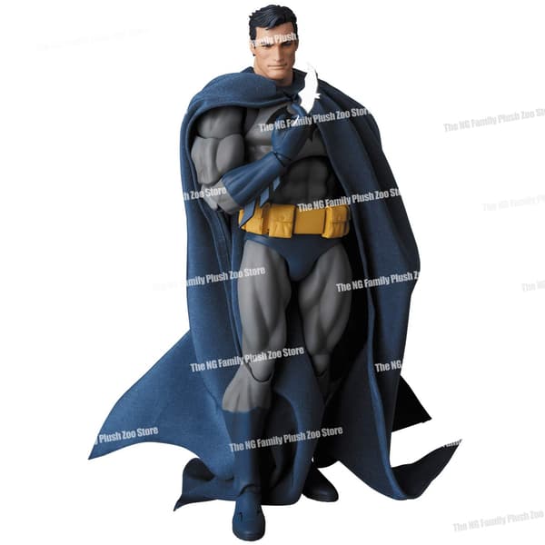 Mafex 105 Batman Blue Hush Action Figur - Sort version DC Anime Model Legetøjsgave Blue-105 Size CT TOYS-NEW